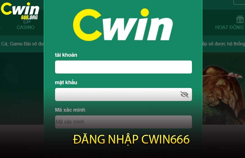 đăng nhập cwin666